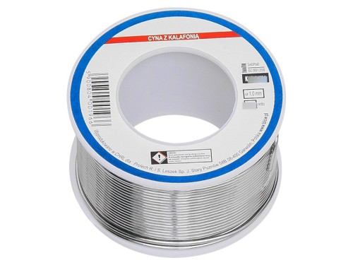 Cyna z topnikiem 1mm 0,25kg TINOL