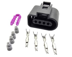 Złącze samochodowe 1J0973704 4 pin, żeńskie; VW Group 