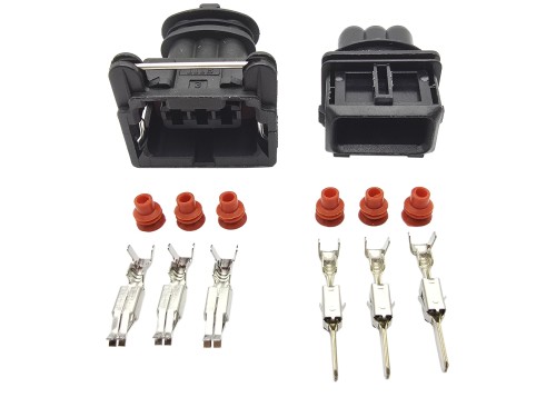 Złącze samochodowe JPT 3 pin, wtyk + gniazdo