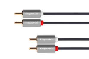 Kabel 2RCA(cinch)-2RCA(cinch) 1,8m HQ; Kruger&Matz Basic