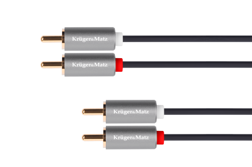 Kabel 2RCA(cinch)-2RCA(cinch) 1,8m HQ; Kruger&Matz Basic