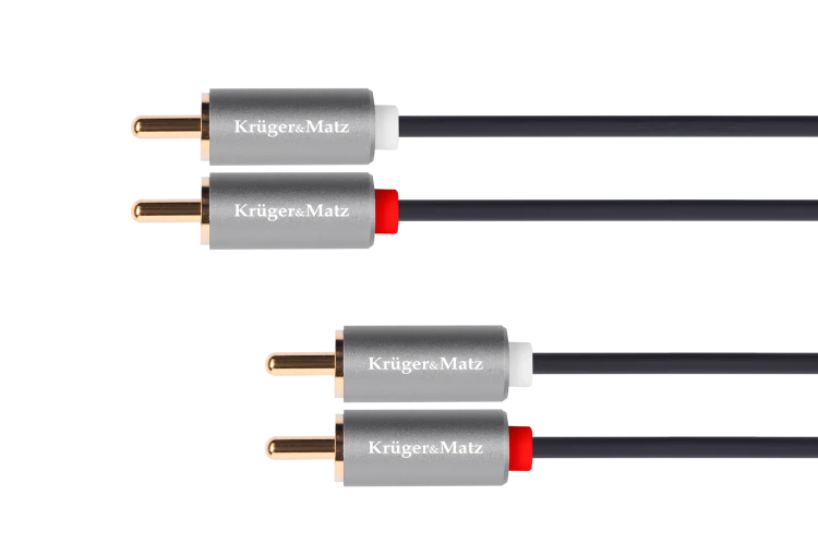Kabel 2RCA(cinch)-2RCA(cinch) 1,8m HQ; Kruger&Matz Basic