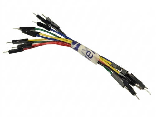 Kable do płytek stykowych, męsko-męskie 10szt, dł.10cm