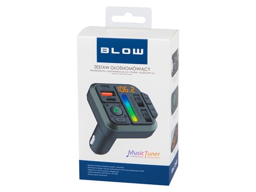 Transmiter FM Bluetooth 5.3+QC3.0 +PD20W; Blow