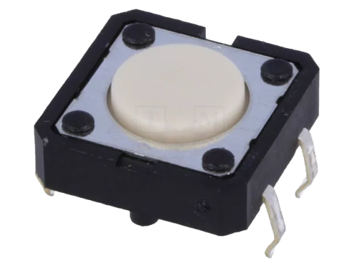 B3F-4000; Mikroprzycisk 12x12mm 4 piny, przycisk 0,8mm 1,27N; OMRON