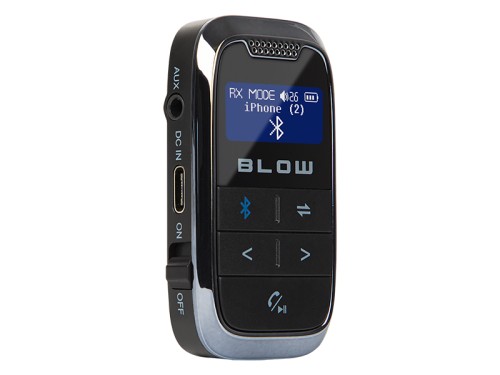 Moduł transmitera audio Bluetooth IN+OUT z akumulatorem, wyświetlacz