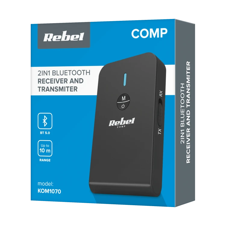 Nadajnik / odbiornik audio Bluetooth z akumulatorem; REBEL B10