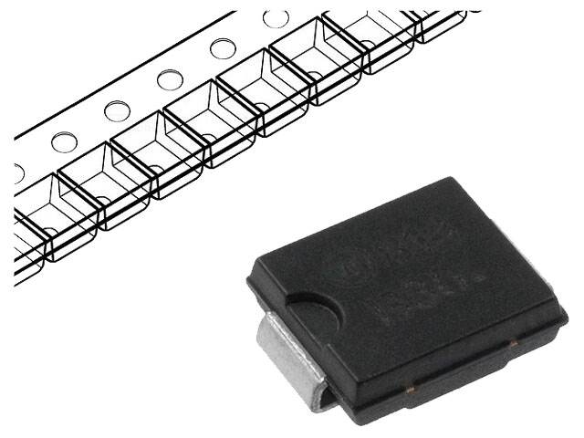 Dioda SK210, Schottky prostownicza 100V 2A SMD