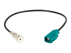 Redukcja antenowa FAKRA wtyk - ISO gniazdo, przewód  23cm