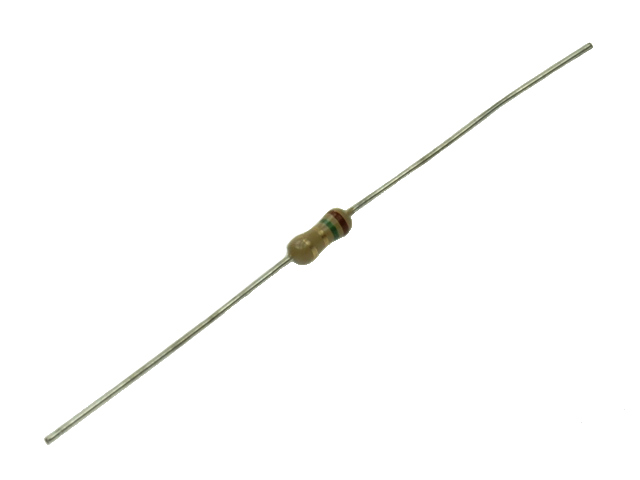 Rezystor 2,7ohm 0,25W 5% węglowy