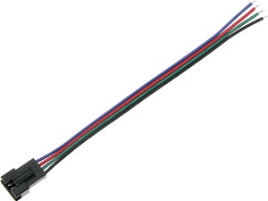 Konektor do taśm LED, złącze gniazdo RGB z przewodem 4x0,35mm
