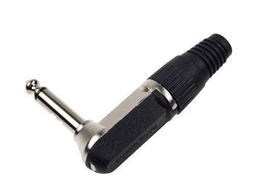 Wtyk Jack 6,3mm mono, metal, kątowy JW645; Talvico
