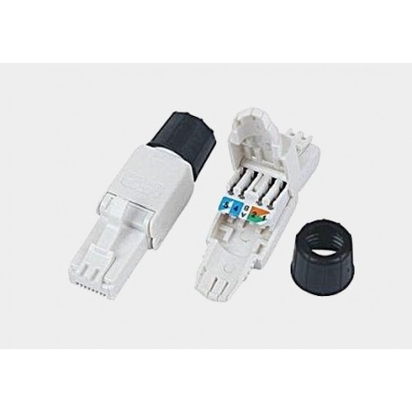 Wtyk RJ45 kat.6 bez-narzędziowy, skręcany tył