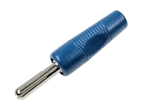 Wtyk bananowy 4mm; BS425; niebieski