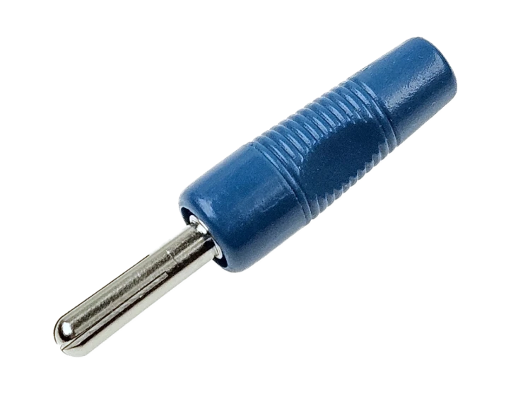 Wtyk bananowy 4mm; BS425; niebieski
