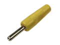 Wtyk bananowy 4mm; BS425; żółty