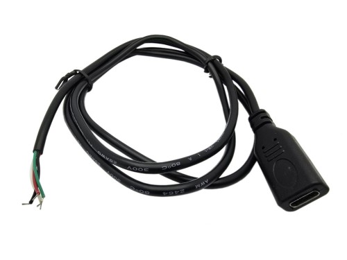 Gniazdo USB typ C 4 pin z przewodem 100cm.