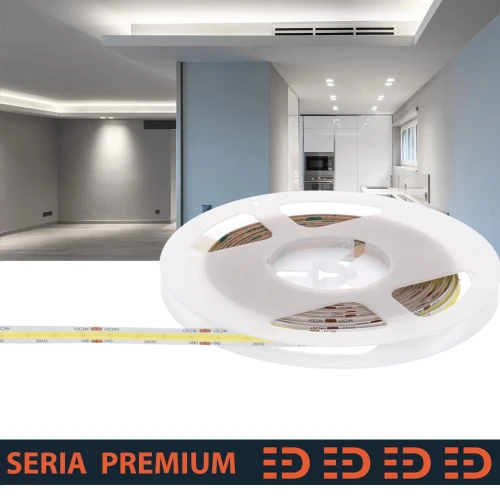 Taśma LED 24V COB 6500K 14W/m 1400lm Ra90