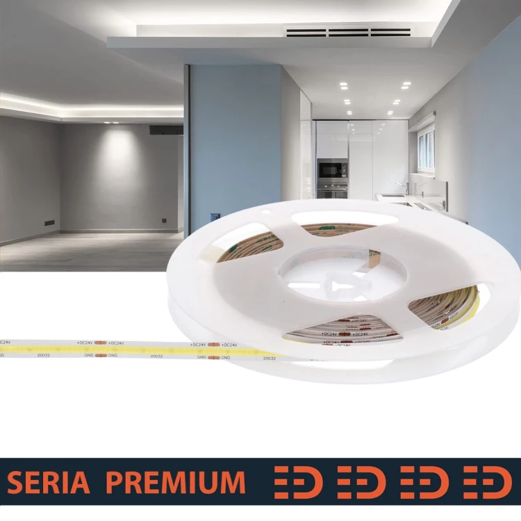 Taśma LED 24V COB 6500K 14W/m 1400lm Ra90