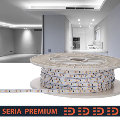 Taśma LED biała neutralna 4000K, Premium CRI90, 12V 120xSMD2835/m