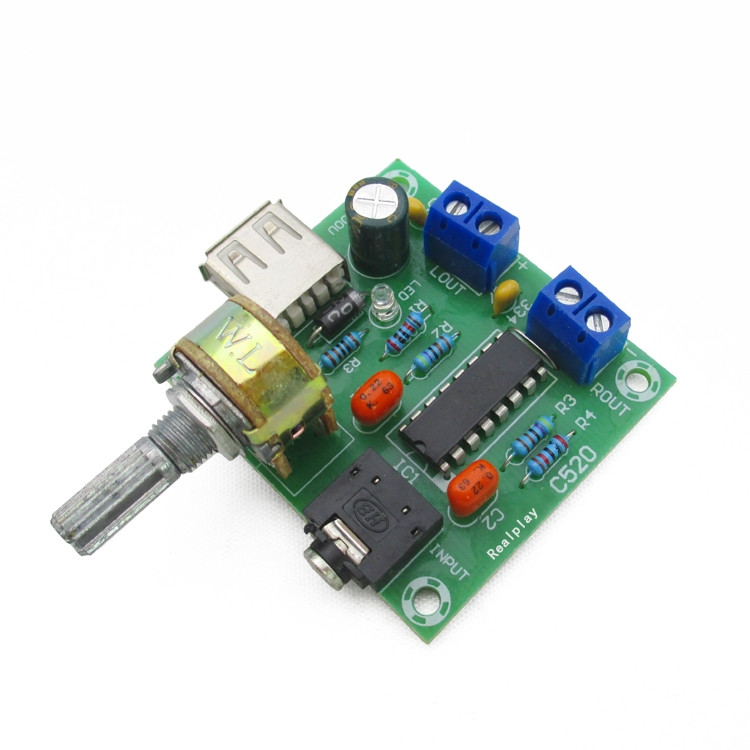 Wzmacniacz audio 2x5W układ PM2038