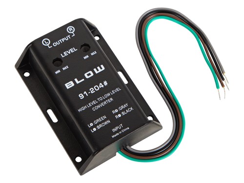 Konwerter poziomu audio High Level na RCA; BLOW