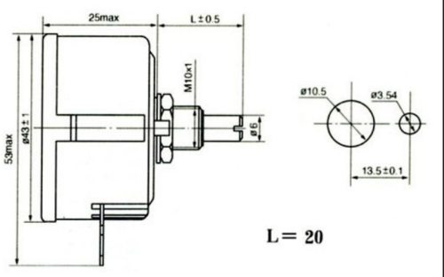 Potencjometr drutowy 5W