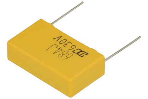 Kondensator 680nF 630VDC poliestrowy MKT, raster: 27,5mm
