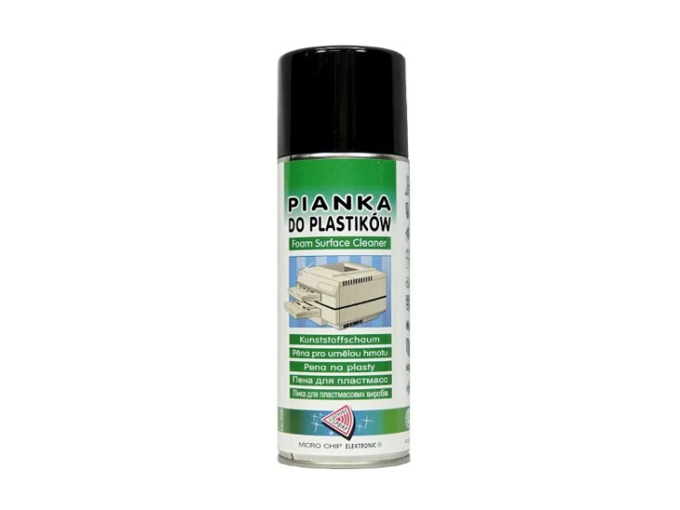 Pianka do czyszczenia powierzchni plastikowych 400ml. Microchip art.00