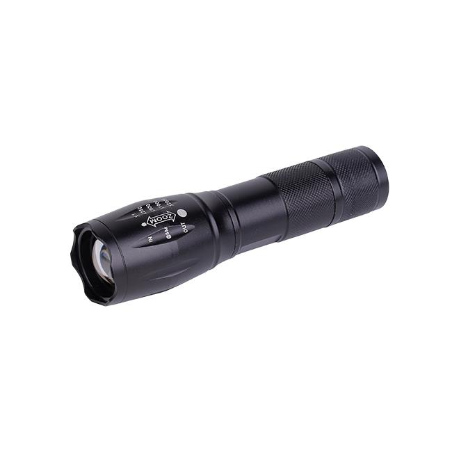Latarka LED 3W 3xAAA / 1xAkum.18650; MasterLed