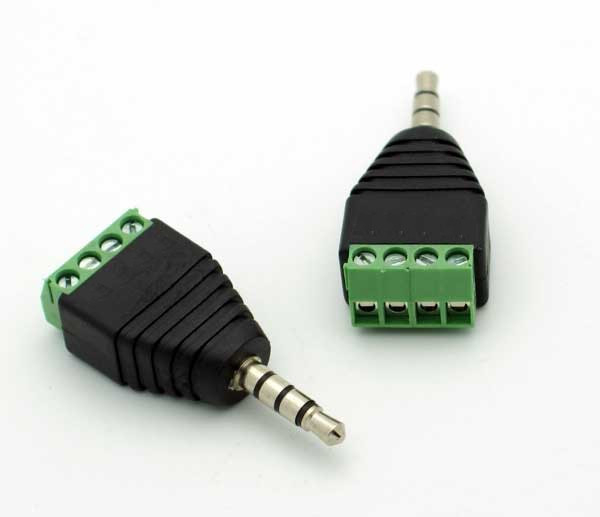 Wtyk Jack 3,5mm 4 polowy z szybkozłączem