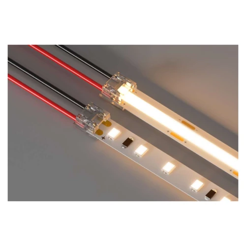 Złączka do taśm LED 8-10mm mono, taśma-przewód 15cm