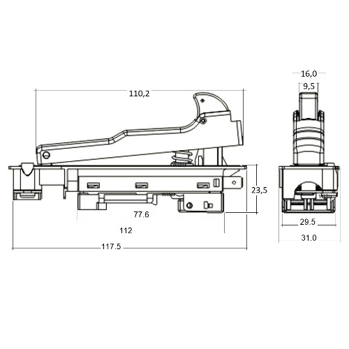 Przełącznik szlifierka MAKITA 9027S 9029S