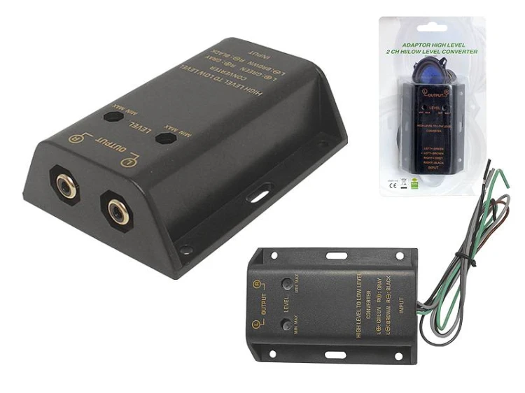 Konwerter poziomu audio High Level na RCA