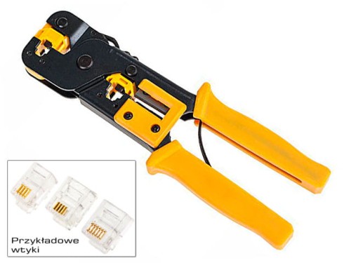 Zaciskacz wtyków RJ10, RJ11, RJ12 EDC