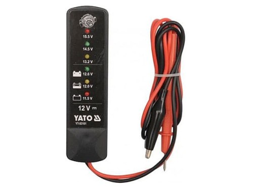 Tester akumulatorów 12V; Yato YT83101