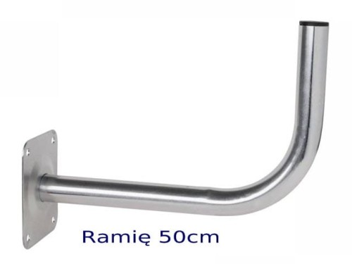 Uchwyt antenowy ścienny, L-50cm