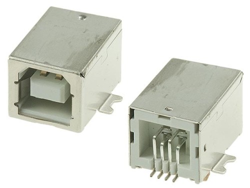 Gniazdo USB B, montaż SMT