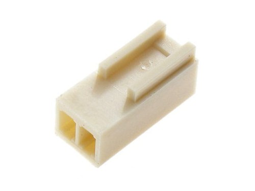 Wtyk żeński 2,54mm na kabel, 2 piny, obudowa bez styków; seria NS25 / HU