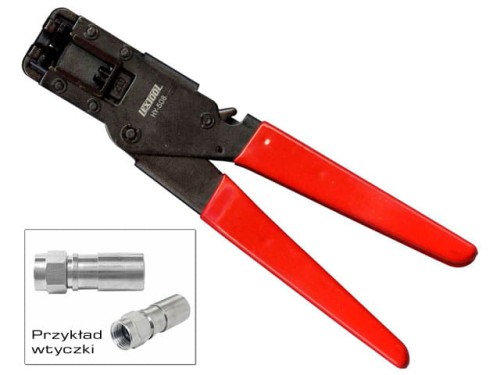 Zaciskarka wtyków F, kompresyjna HY508