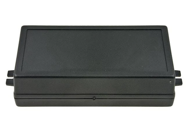 Obudowa Z52 z uszami; pełna; czarna; ABS; 72x145x40mm