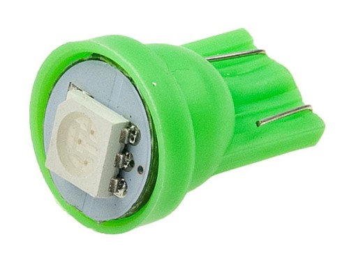 LED R10/T10/W5W zielona, 1xSMD5050