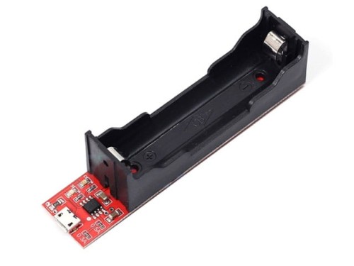 Ładowarka do ogniw 18650 Li-Ion, 1 kanał, zasilana z USB-micro