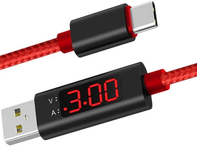 kabel USB C woltomierz amperomierz