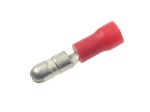 Konektor okrągły męski izolowany 4mm czerwony