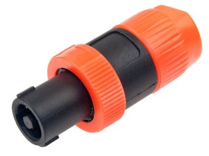 Wtyk męski SPEAKON na przewód, bez odgiętki