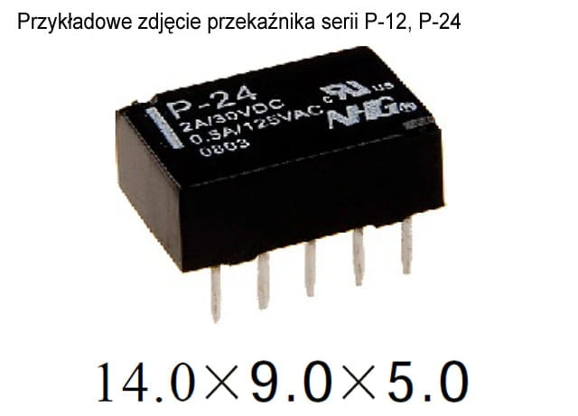 Przekaźnik 12VDC 1A P-12 NHG; odp. TQ2-12V