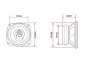 Głośniki samochodowe 10cm 100W 2-drożne WH-1416 