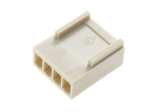 Wtyk żeński 2,54mm na kabel, 4 piny, obudowa bez styków; seria NS25 / HU