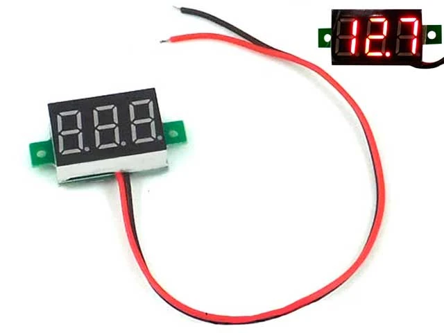 Woltomierz panelowy LED 2,5V-30V